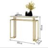 Marble Top Console Table