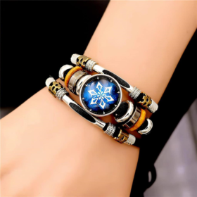 Genshin Impact Luminous Leather Bracelet